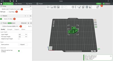 I exported some Fusion 360 designs as .3mf, dropped the files individually as new projects in Studio, and the first three times it sliced and displayed completely in the Preview. On the fourth attempt, the preview displayed only the first 3 layers. As suggested by @JonRaymond, the right hand slider was near the bottom, and raising it showed the ...